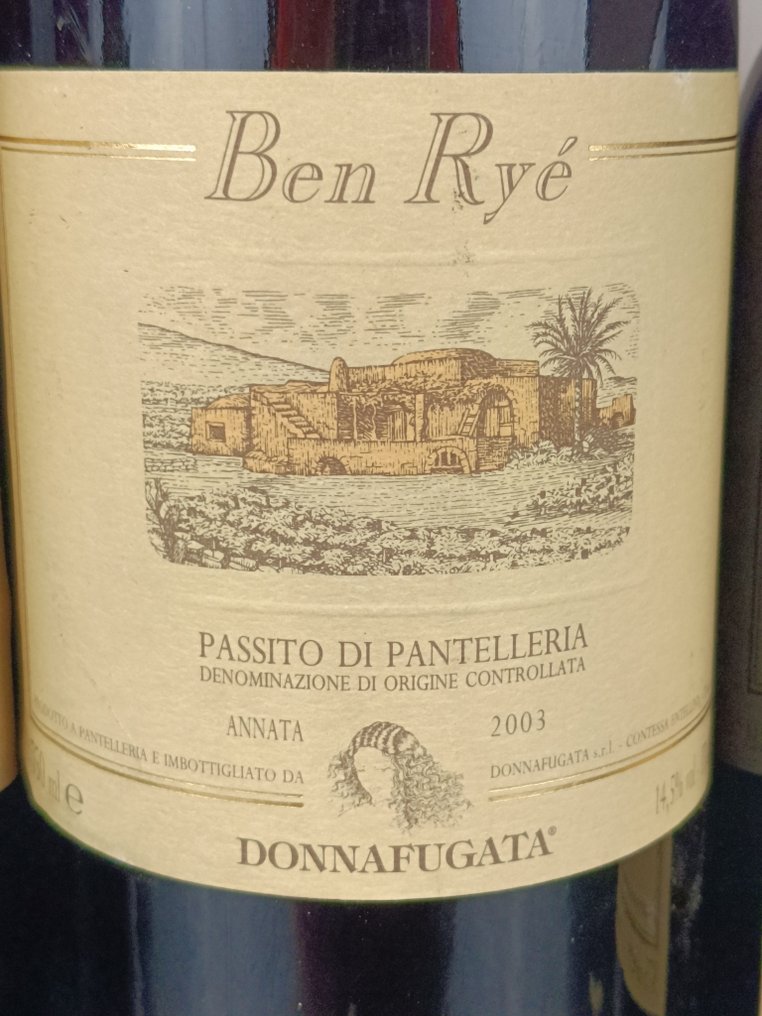 Donnafugata, Passito si Pantelleria Ben Ryé 2003, 2004, 2007 - Sicily DOC - 2x75cl, 0.375 #1.0