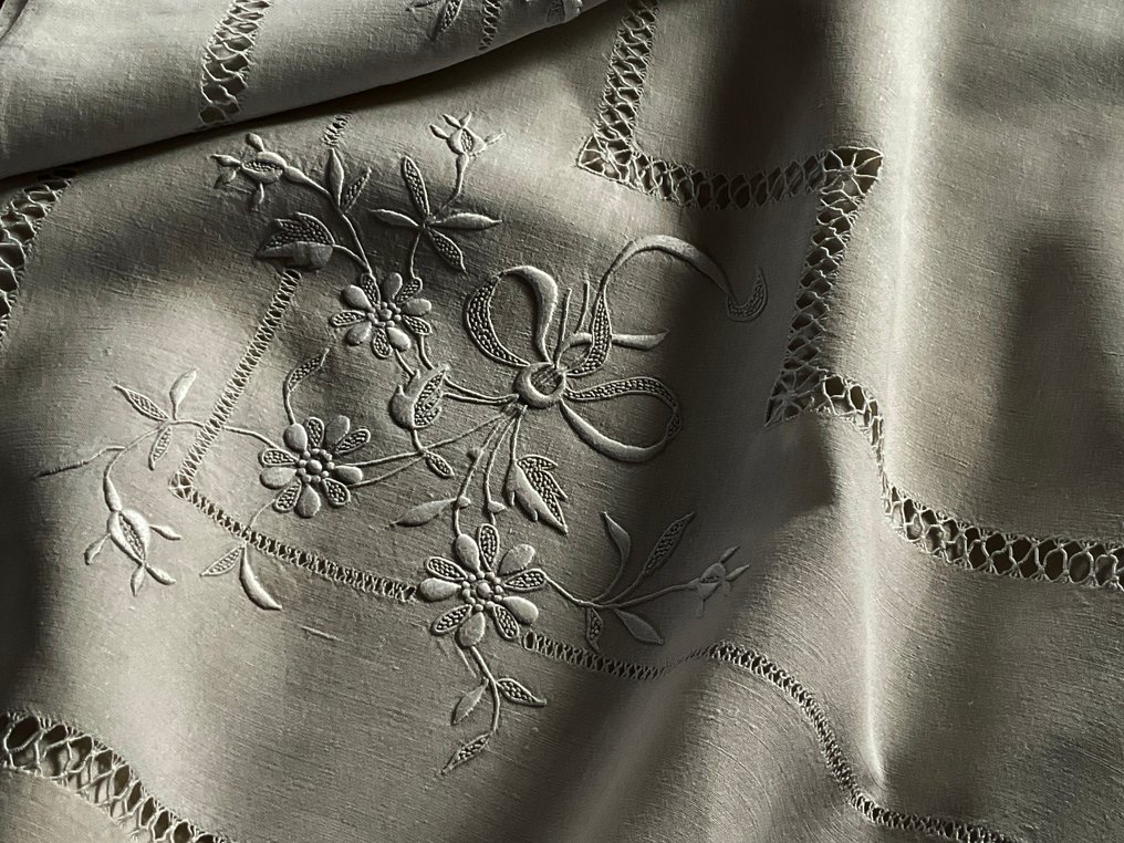 Vroege 20e eeuw gehaakt beddengoed - Textiel - 2.9 m - 2 m #2.1