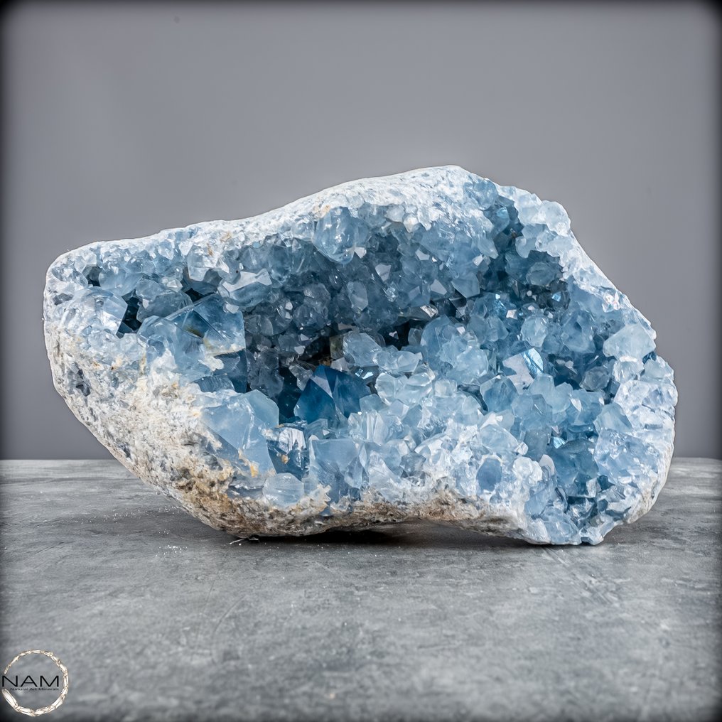 Natural celestite druse Sky blue treasure from the earth- 4496.72 g #1.0