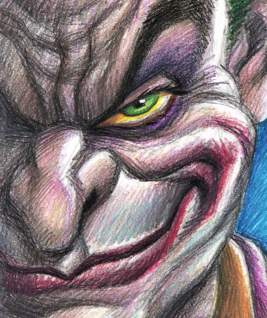 Joan Vizcarra - 1 Fine Art Giclée - Joker & Batman Face-Off #4.3