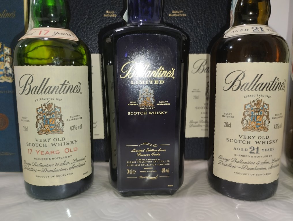 Ballantine's 17yo - Limited - 21yo - Finest  - b. Δεκαετία του 1990, Δεκαετία του 2000 - 20cl, 75cl - 4 μπουκαλιών #2.1