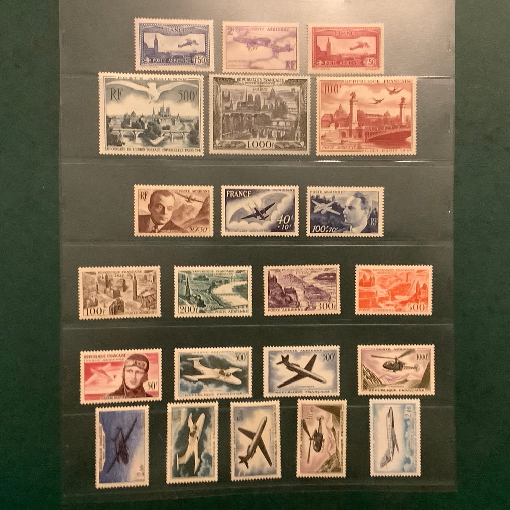 Frankrike 1930/1965 - Airmail: fint parti med fullstendige utslipp. - Yvert PA5/6, 20/29 en 34/42 #1.0