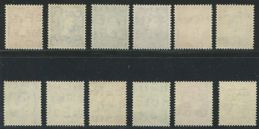 Great Britain 1952 - Wildings first definitive set complete. - Stanley Gibbons 515-531 #1.0