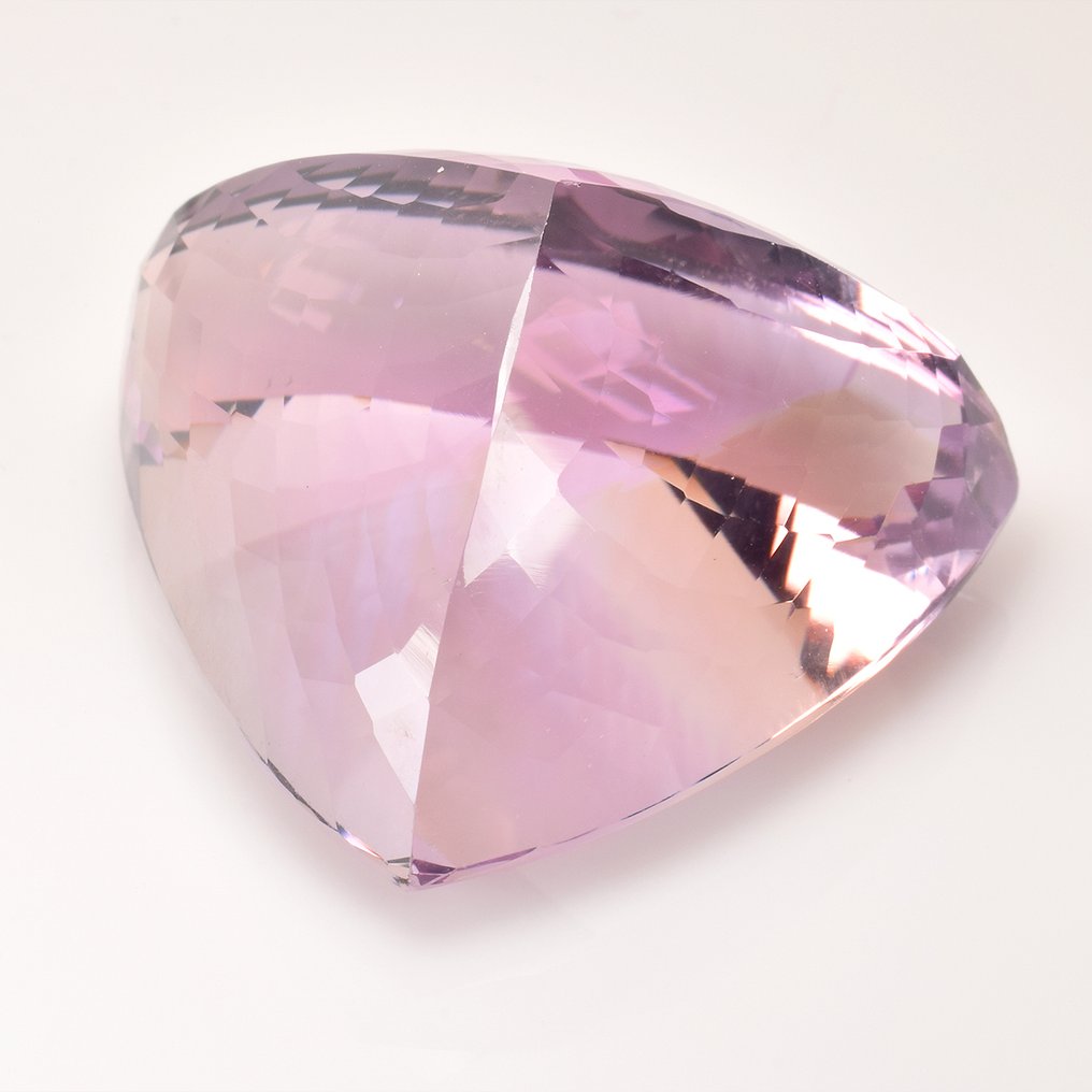 χωρίς τιμή ασφαλείας - 1 pcs  Μωβ, Κίτρινο Αμετρίνης  - 80.36 ct - Διεθνής Ένωση Έγχρωμων Πολύτιμων Λίθων (ICA GemLab) #4.3