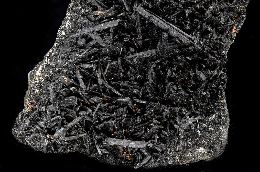 New find - high quality deep green almost black Arfvedsonite from Imilichil - Height: 9.2 cm - Width: 8.7 cm- 615 g #4.3