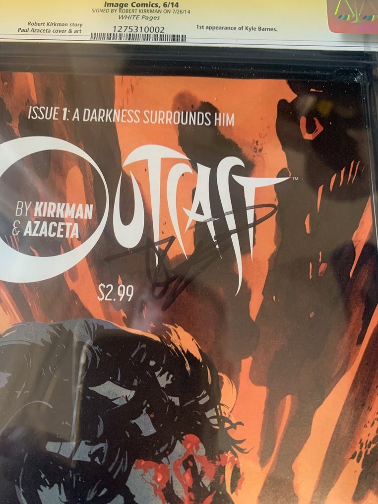 Outcast 1 - Outcast #1 Signed Kirkman CGC 9.8 - 1 Graded comic, Signed comic - 第一版 - 2014/2014 - CGC 9.8 #2.1