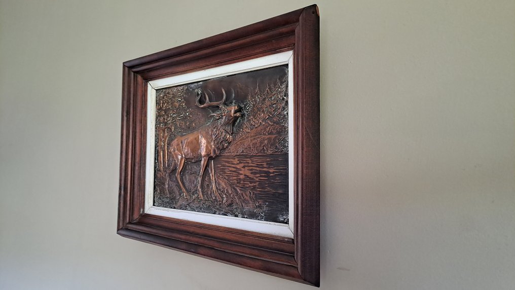 Edelhert - Πλακέτα - Roodkoper/Hout #2.1