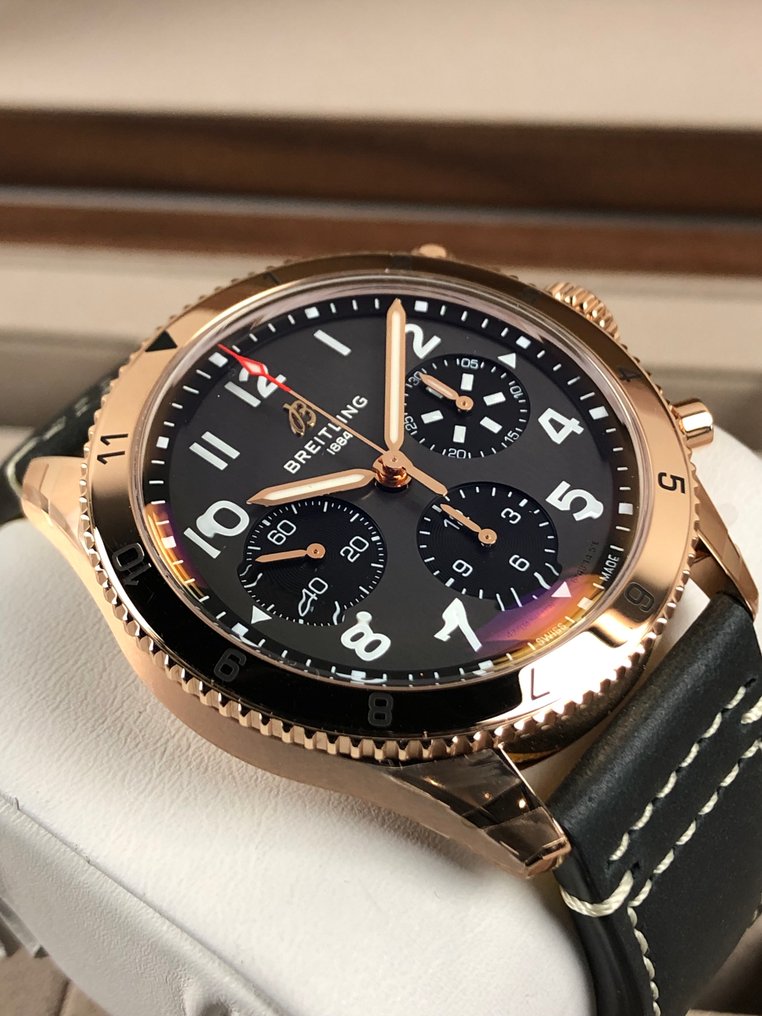 Breitling - Classic Avi Chronograph P-51 Mustang 18K Gold - R233801A1B1X1 - Men - 2020+ #1.0