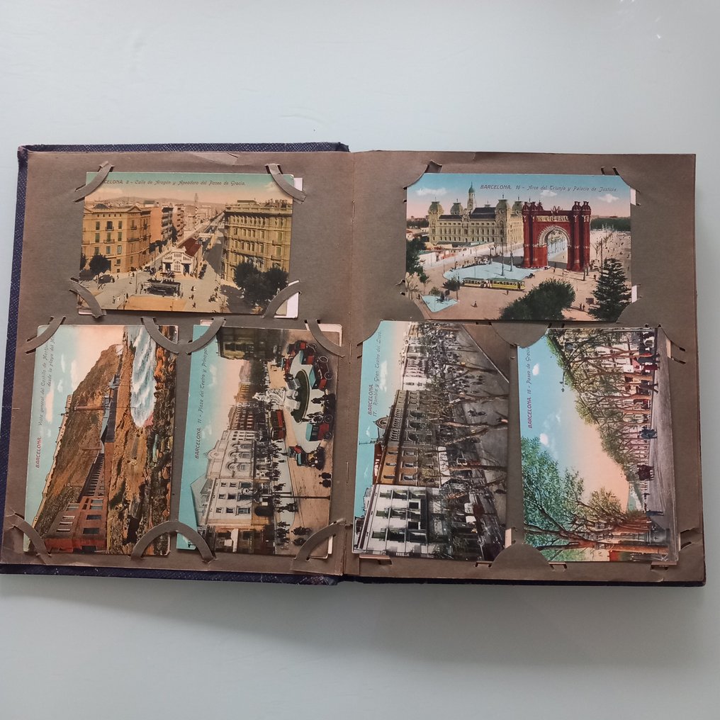西班牙 - 城市和景观 - 巴塞罗那 - 明信片相册 (102) - 1900-1960 #2.1