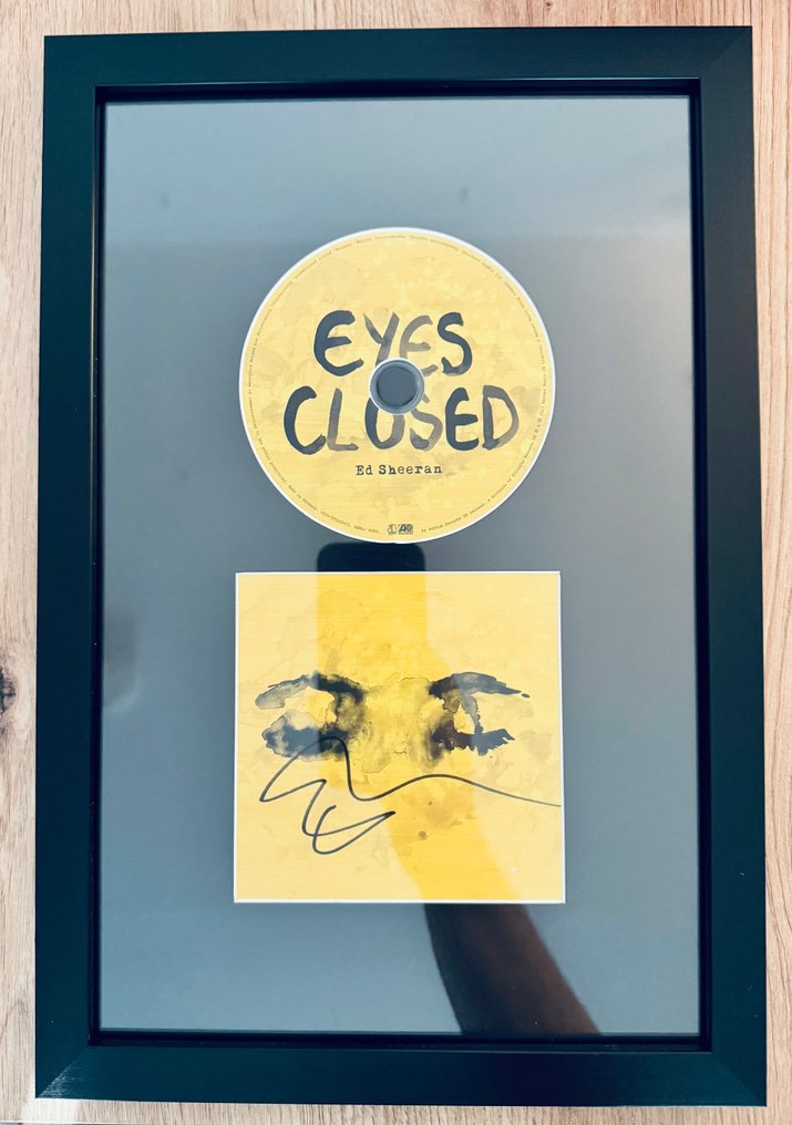 Ed Sheeran - 签名的 CD 封面《Eyes closed》/ Frame #2.1