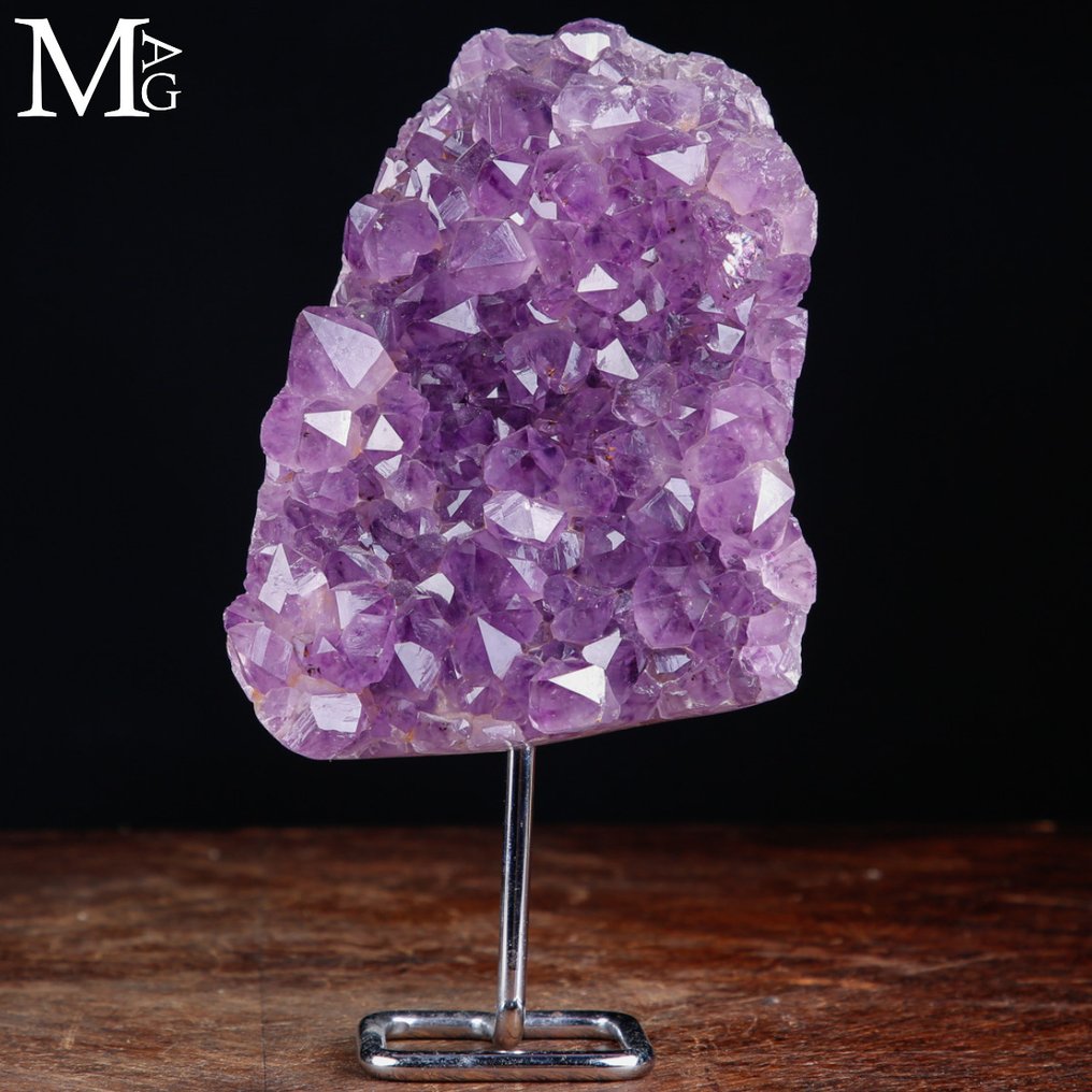 Wonderful Amethyst Druzy - Natural Deep Purple Color - Extra Quality Specimen - Height: 215 mm - Width: 115 mm- 1434 g #1.0