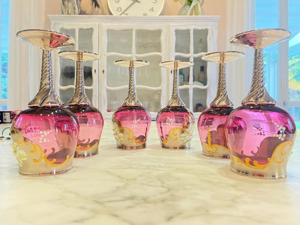 Σετ ποτού (6) - Γυαλί - Ποτήρια τριών εστιών 24k #3.2