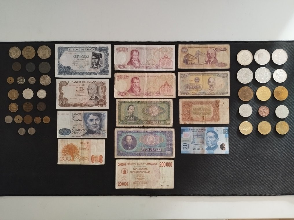 Frankrijk. Lot de billet , médaille et jeton . Europe et monde . La plupart en très bon état . (Zonder minimumprijs) #1.0