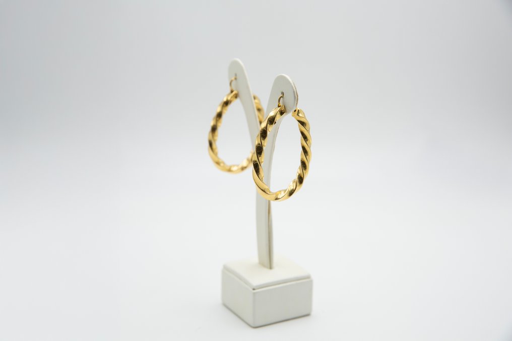 Σκουλαρίκια - 18 καράτια Κίτρινο χρυσό #3.2