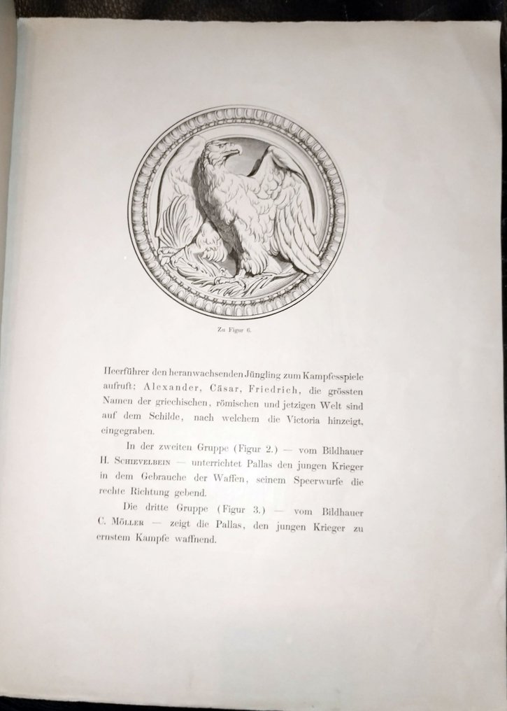 (Schinkel u.a.) - Die Marmor - Gruppen auf der Schloss - Brücke in Berlin - 1857 #1.0
