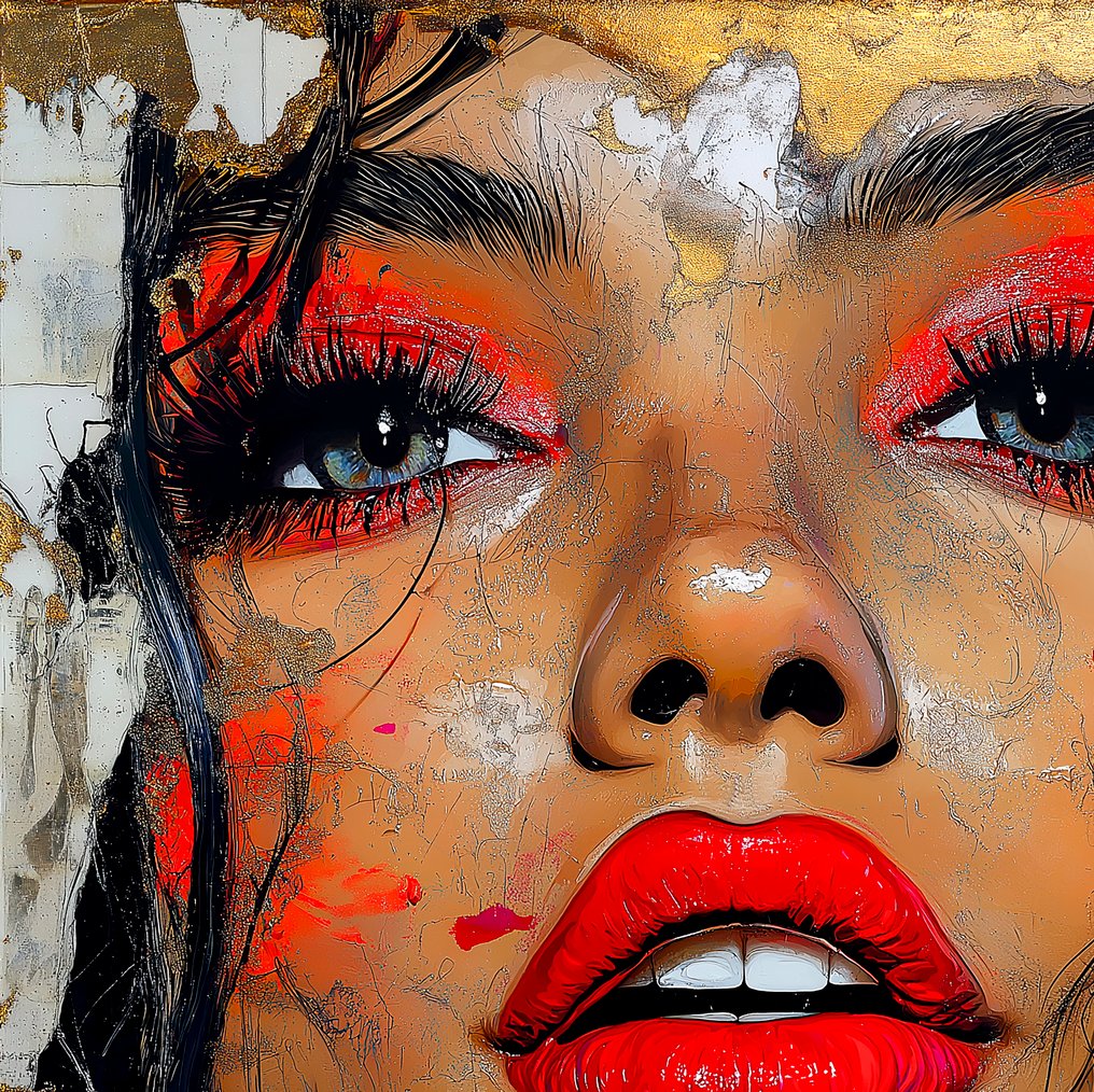 PLM-Art - Red & Gold Woman XL #1.0