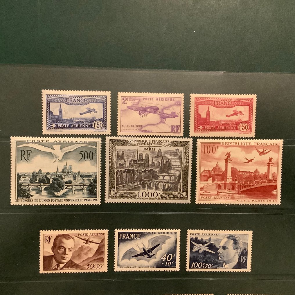 Frankrike 1930/1965 - Airmail: fint parti med fullstendige utslipp. - Yvert PA5/6, 20/29 en 34/42 #3.2