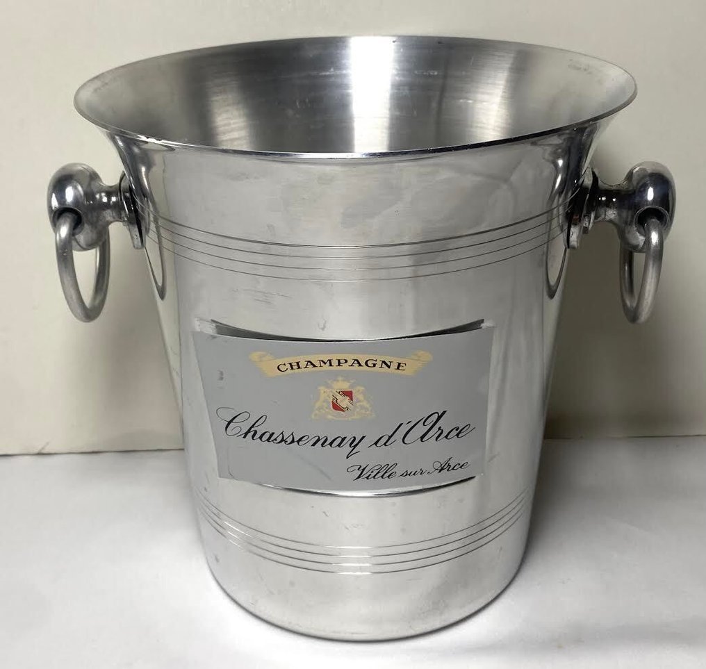 Chassenay d'Orce + Henriot - Secchiello per il ghiaccio (2) -  Città di Arce - Alluminio #1.0