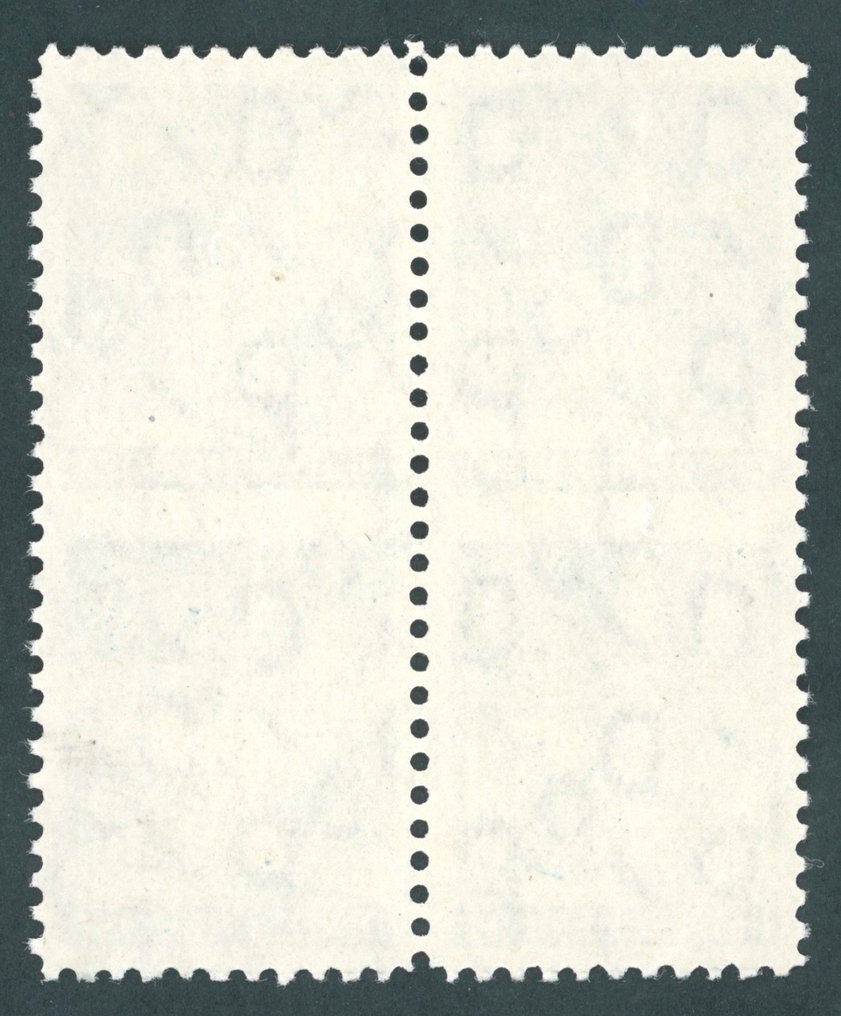 Allied Occupation - Germany (American and british zone) 1948 - Mint block of four 5 Pf Bauten stamps, center unperforated. - Mi.Nr. 75 wg #1.0