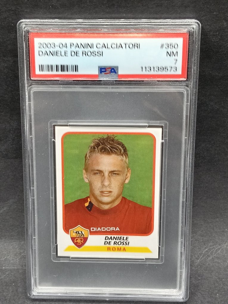 2003/04 Panini Calciatori Daniele De Rossi #350 ROOKIE - PSA 7 Graded sticker #1.0