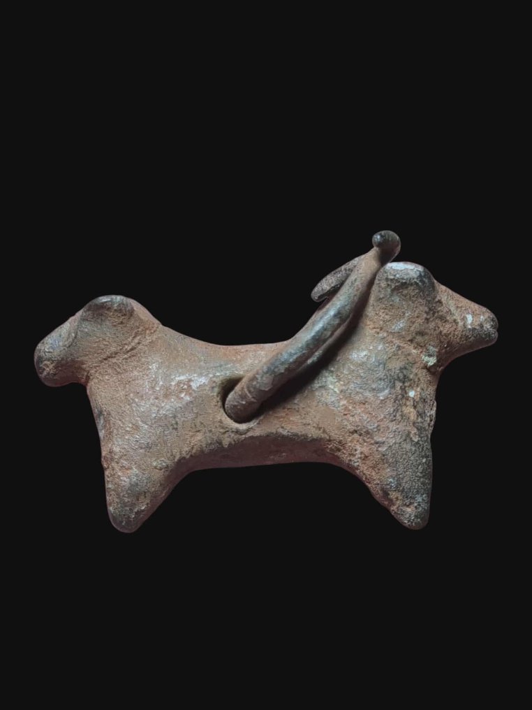 Αρχαία Ρωμαϊκή Μπρούντζος, Στρατιωτικό Dubbel Bull Κρεμαστό κόσμημα #1.0