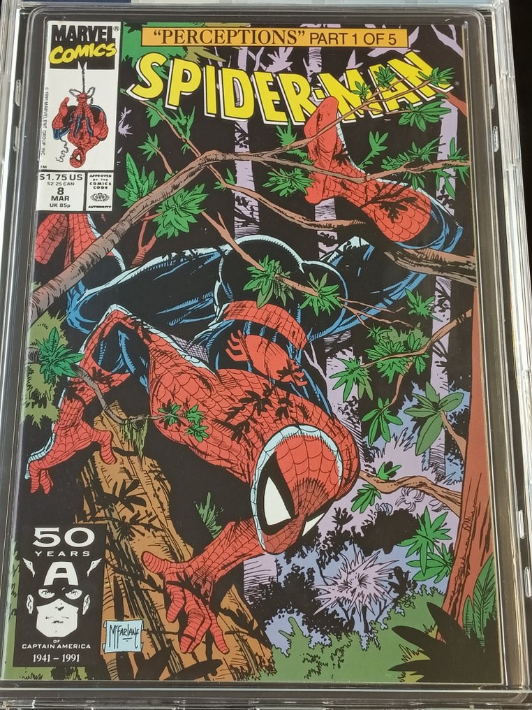 Spider-Man (Vol. 1) #8 - EGC 9.8 - Perceptions, part 1 - 1 Graded comic - First edition - 1991 #2.1