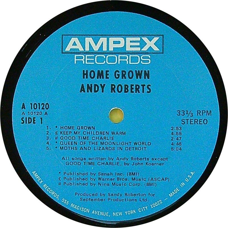 Andy Roberts, Ian Matthews, Roy Harper - 多位藝術家 - 1. Home Grown 2. Tigers Will Survive 3. Bullinamingvase - 多個標題 - LP 專輯(多個) - 第一批 模壓雷射唱片 - 1971 #3.2