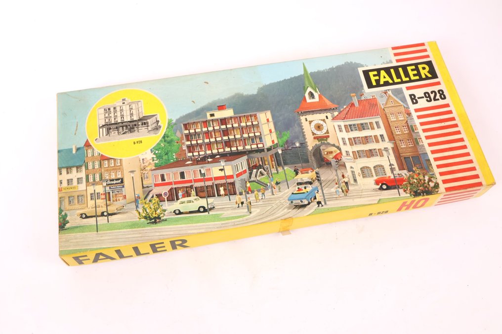 Faller H0 - B-928 - Modellbahnbausätze (1) - Klassiek Faller Bausatz 'Moderne Bank', ungebaut #1.0