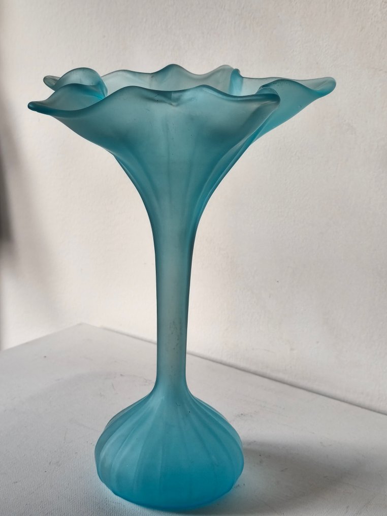 Vase soliflore en verre dépoli effet givré - Vază pentru o singură floare - Sticlă mată - Vase soliflore #4.3