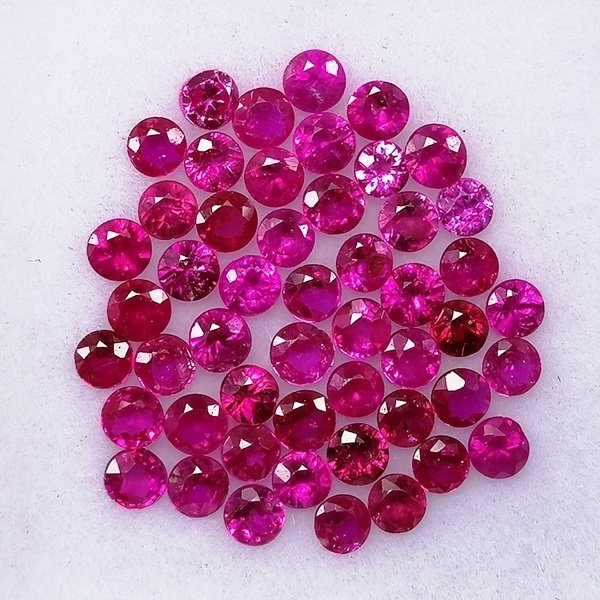 50 pcs Rosso Rubino - 2.02 ct - Instituto Gemólogico Español (IGE) - Minore #2.1