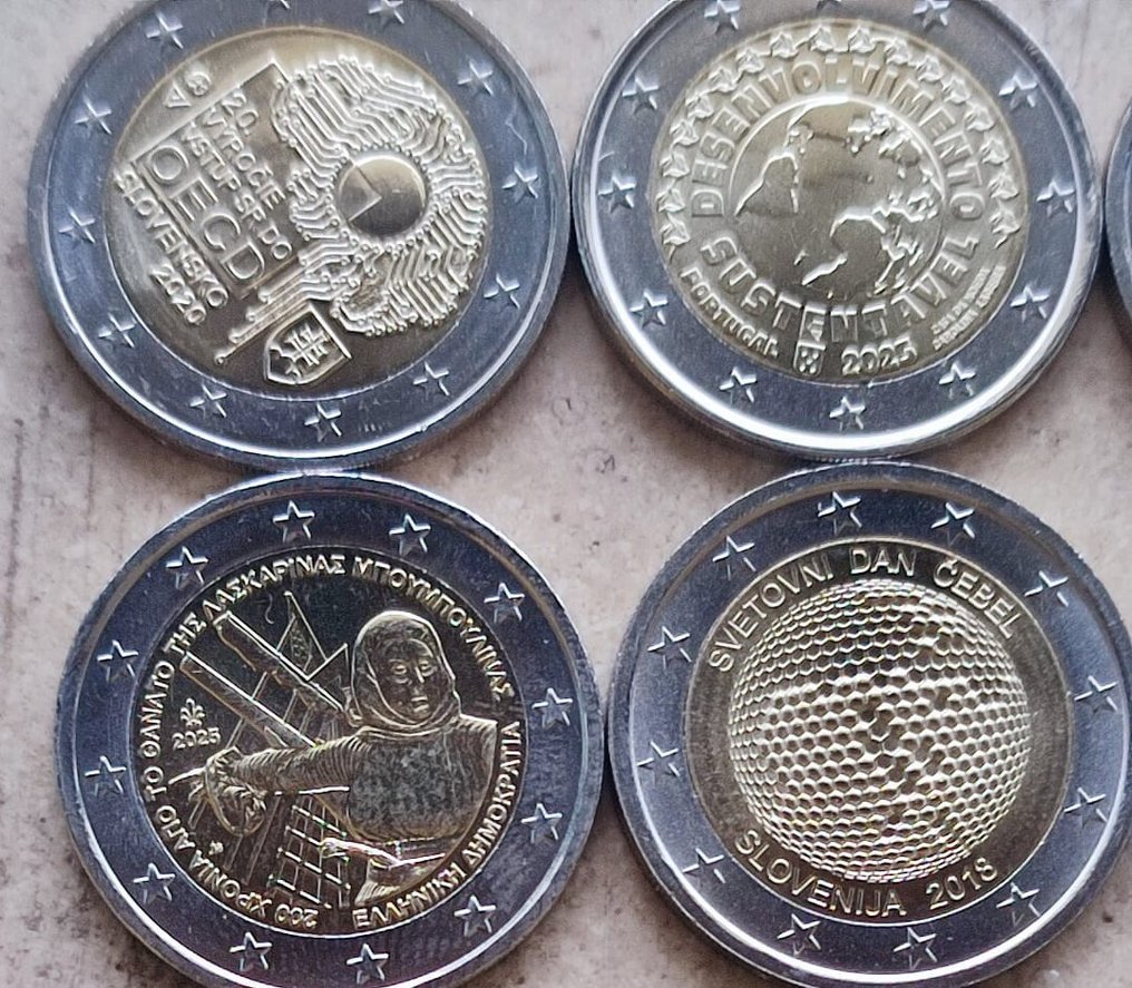 Europa. 2 Euro 2010/2025 (25 moedas) (Zonder Minimumprijs) #3.2