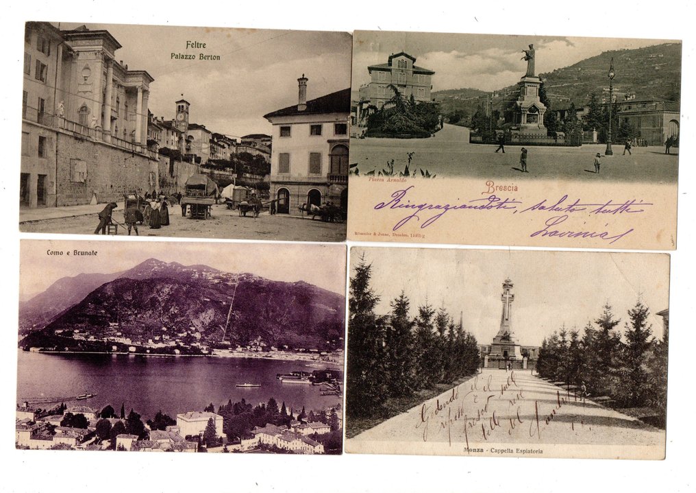 意大利 - 意大利地区主义 - 城市 / 小型中心 - 明信片相册 (100) - 1946-1899 #1.0