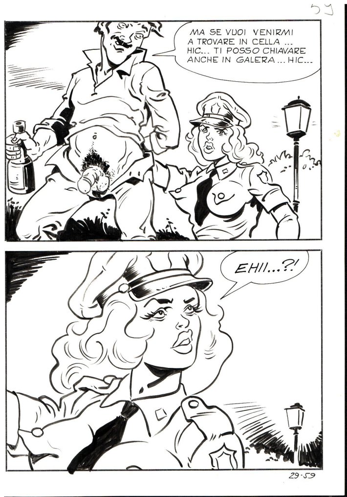 Angiolini, Sandro - 6 Original page - La Poliziotta #29 - "L'Ufo stupratore" - 1982 #4.3
