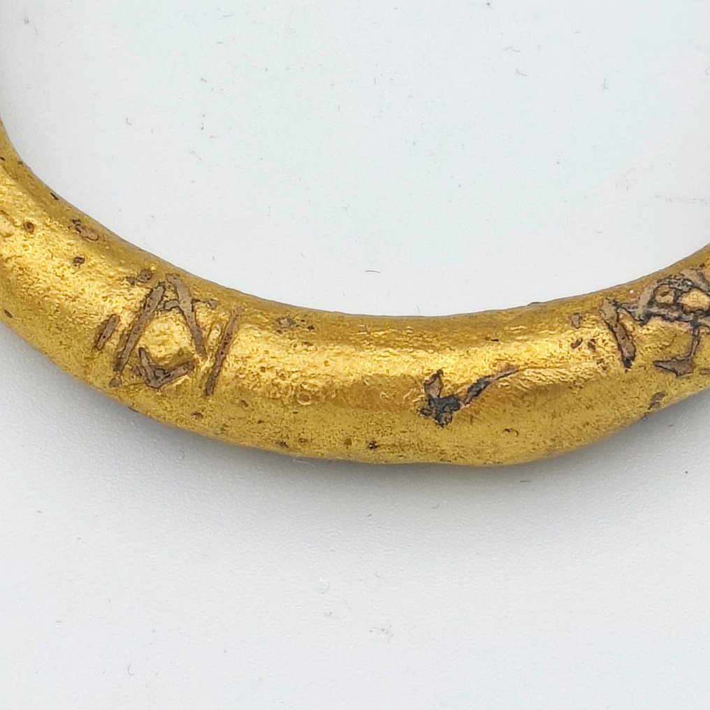 古代印度支那 镀金青铜 重要手镯 - 79 mm #2.1