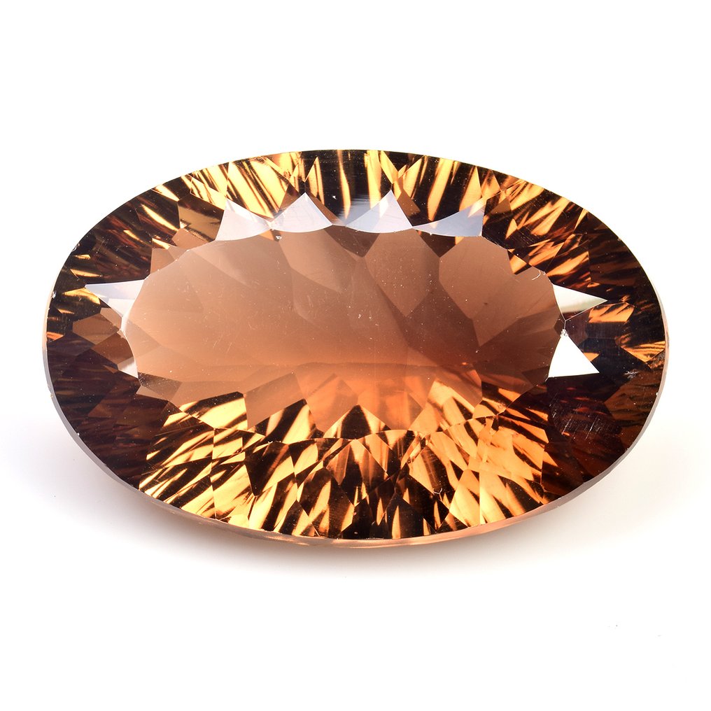 χωρίς τιμή ασφαλείας - 1 pcs  Πορτοκαλί, Κίτρινο Τοπάζιο  - 56.29 ct - Διεθνής Ένωση Έγχρωμων Πολύτιμων Λίθων (ICA GemLab) #1.0