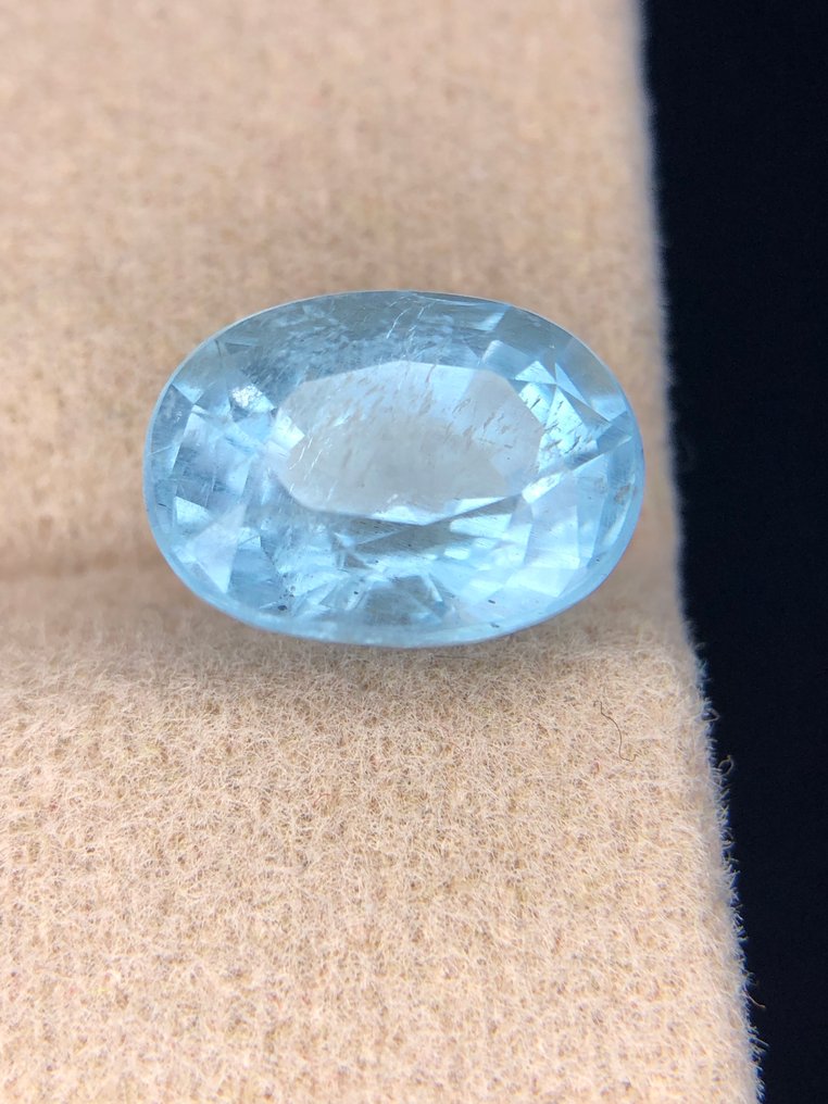 没有保留价 - 1 pcs 蓝色 海蓝宝石 - 3.48 ct - 国际有色宝石协会(ICA GemLab) - 深邃的蓝色,令人惊叹的水色,碧绿的水域 #2.1