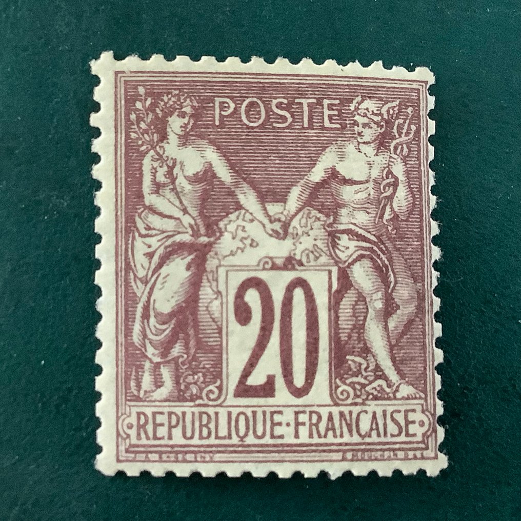 Francia 1876 - 20 cent Sage tipo I - Yvert 67 #1.0