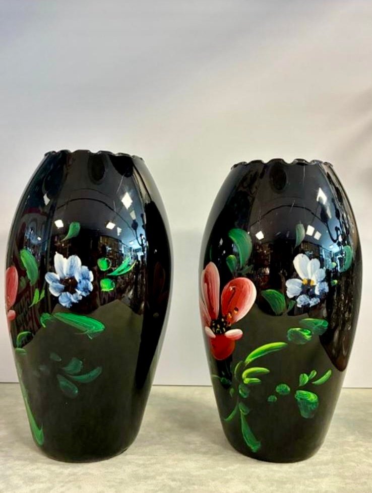 De Rupel Boom Glasfabriek - De Rupel - Vase (2) - Verre - Vases en hyalite belge #2.1