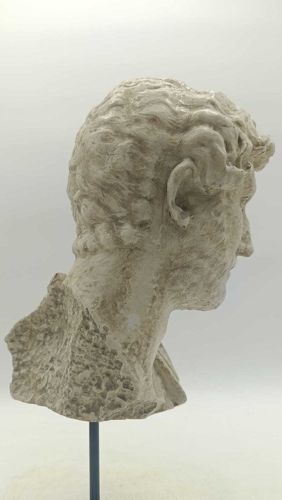 Sculpture, Adriano - 38 cm - marble dust #1.0