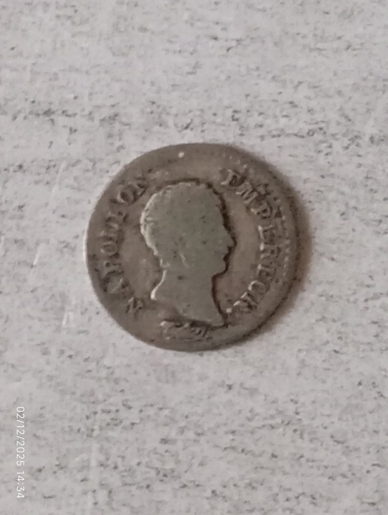 Frankrike. Napoléon I (1804-1814). 1/4 Franc 1807-Q, Perpignan #1.0