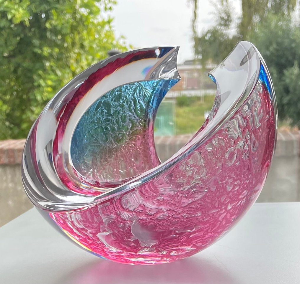 George Broft Unique - 雕塑, “ FROSTED ” - 16 cm - 玻璃 #1.0