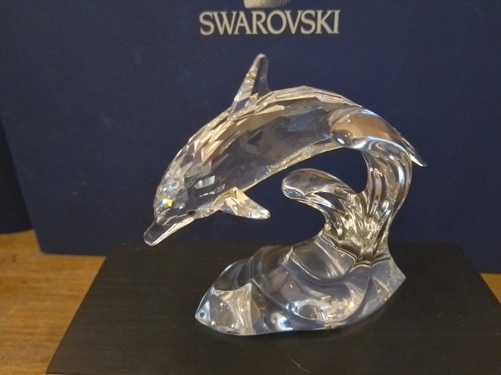 Swarovski - 小塑像 - SCS - Annual Edition 1990 - Dolphins - 153850 - 水晶 #1.0