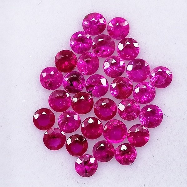 30 pcs Rosso Rubino - 1.86 ct - Instituto Gemólogico Español (IGE) - Minore #1.0