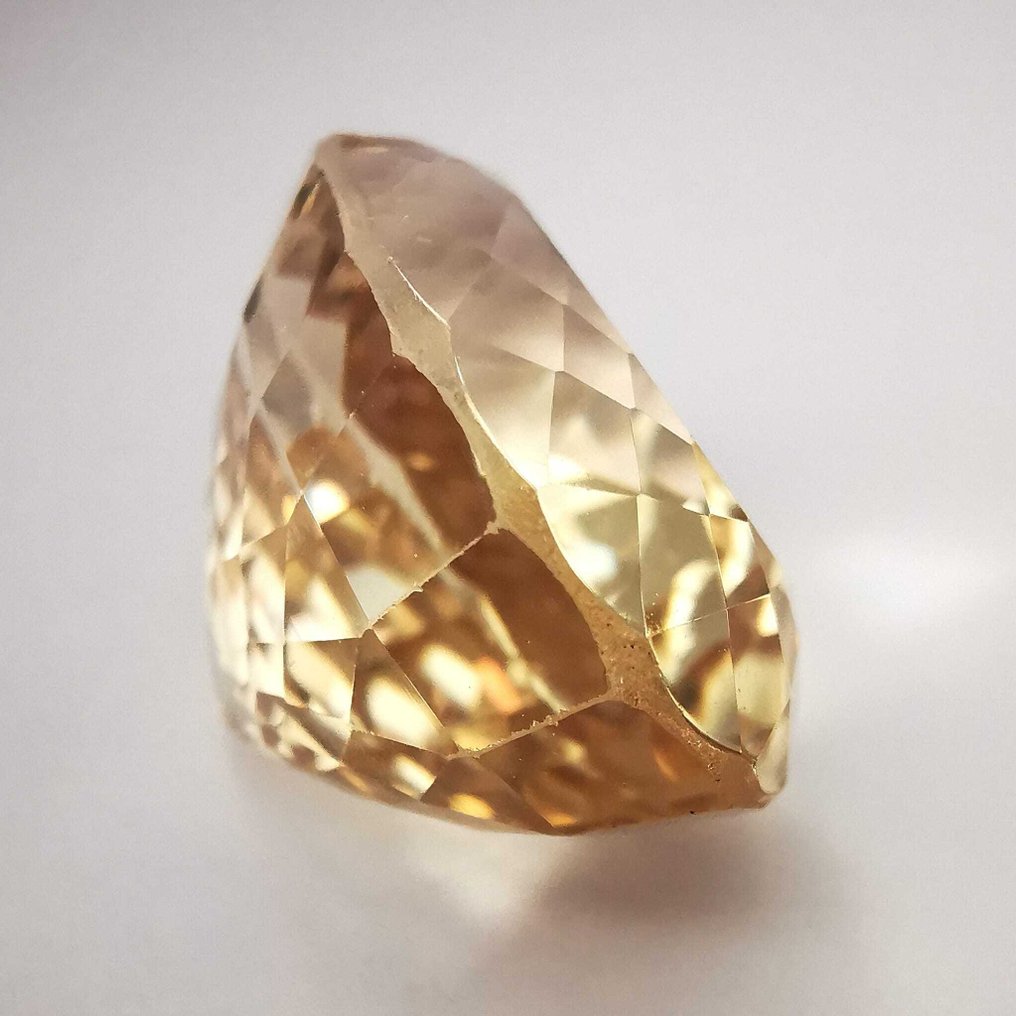 没有保留价 锂辉石  - 33.72 ct - 安特卫普宝石检测实验室（ALGT） - 黄色 / 淡粉色 #4.3