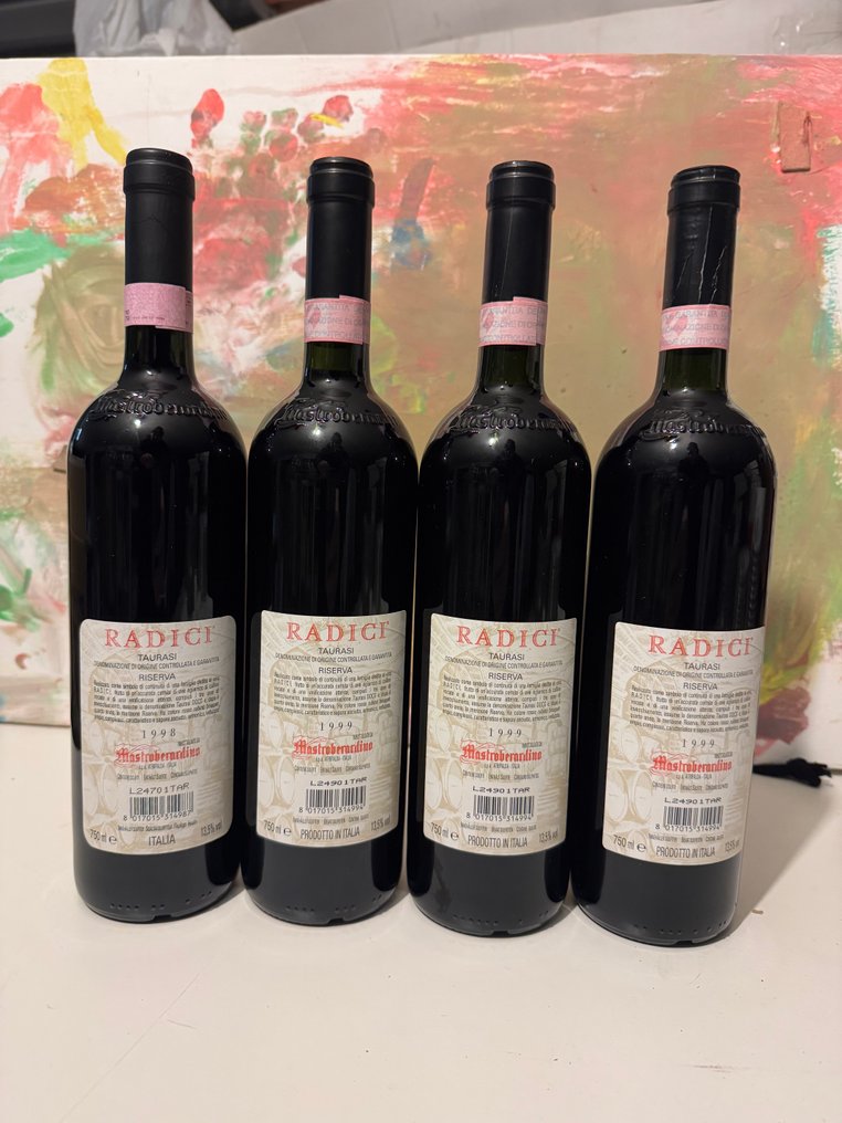 1998 & 1999 x3 Taurasi Radici, Mastroberardino - 坎帕尼亚 Riserva - 4 Bottles (0.75L) #1.0