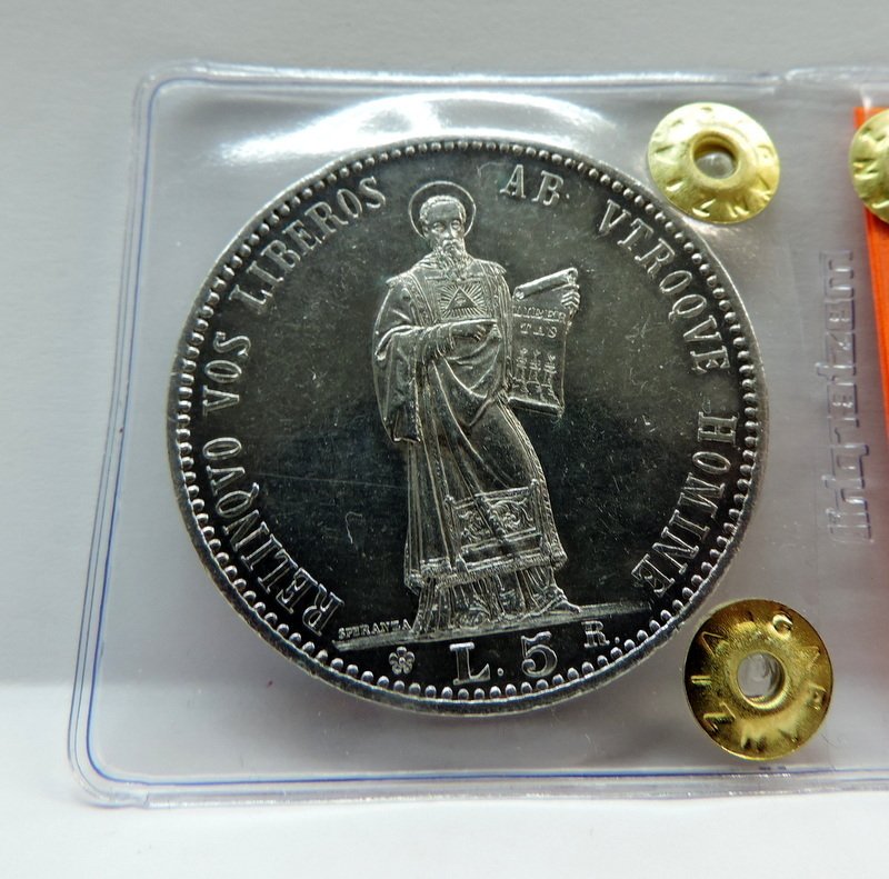 San Marino. 5 Lire 1898 Hight Grade "SPL+" (Zonder Minimumprijs) #1.0