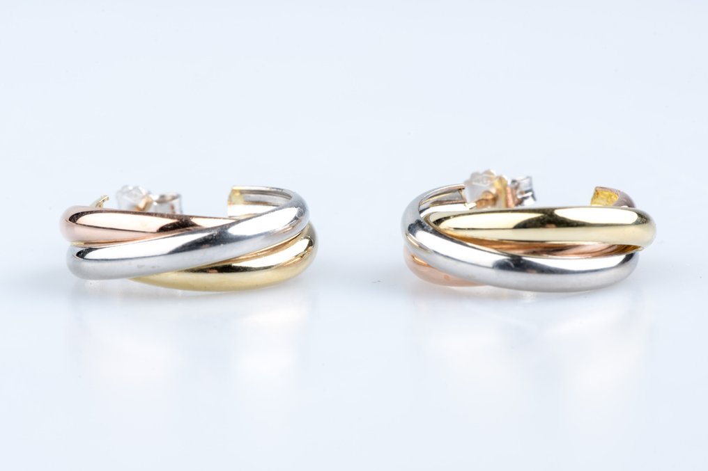 耳环 - 18K包金 黄金, 玫瑰金, 白金 #1.0