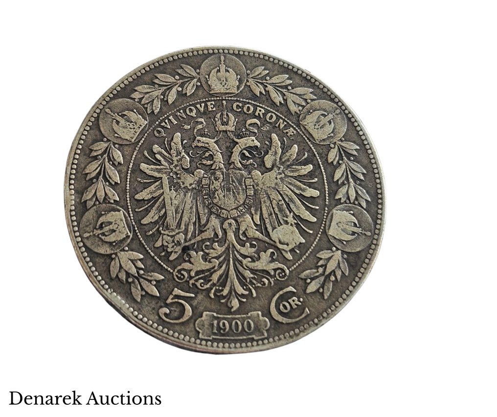 Austria. Franz Joseph I. 5 Corona - 1900  (No Reserve Price) #1.0