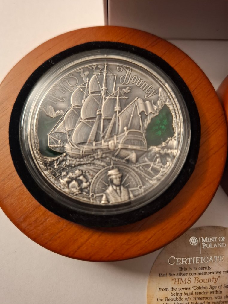 Cameroon. 2000 CFA Francs 2019 Golden Age of Sail - HMS Bounty (没有保留价) #1.0