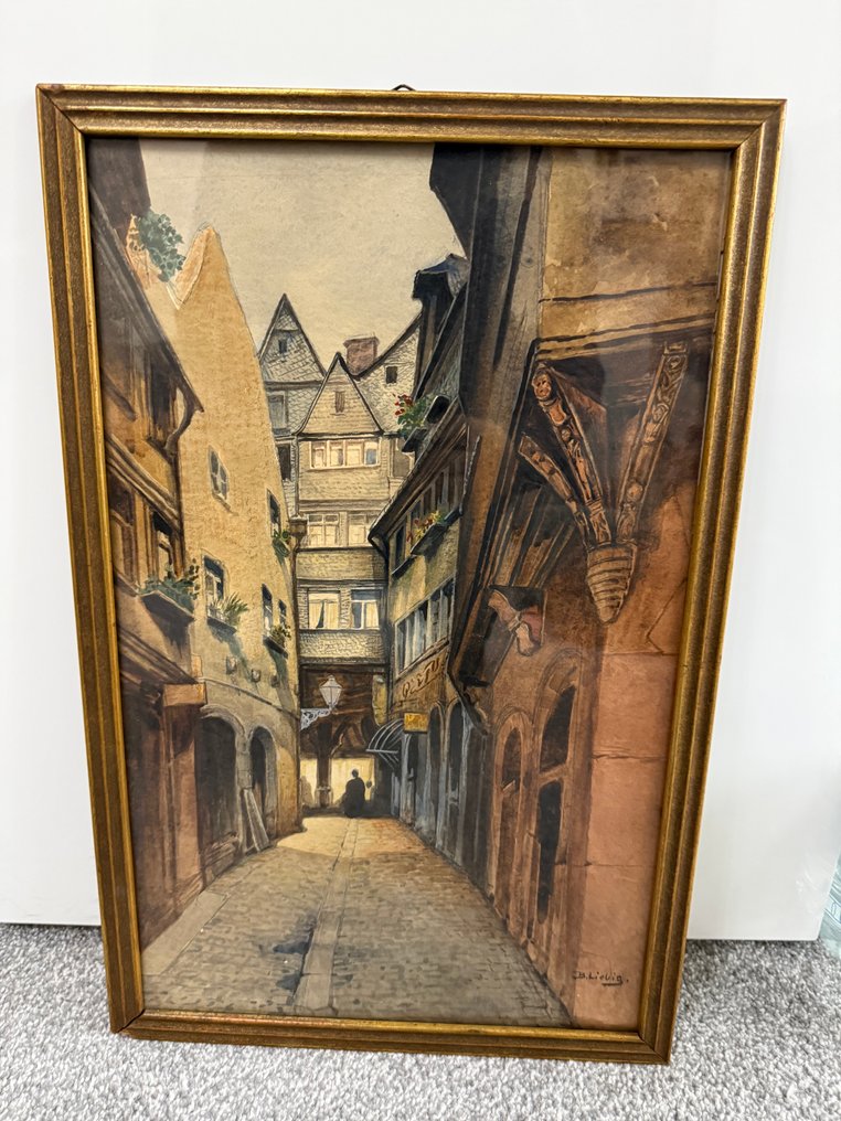 Bernhard Liebig (1873-1937) - Stadtszene #1.0